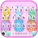 colorful pineapples keyboard t android application logo